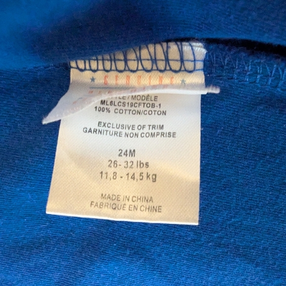 Blue Jays Snugabye Convert-A-Foot Sleeper  Unisex Sz 24 Months 26-32 Lbs - Picture 5 of 12